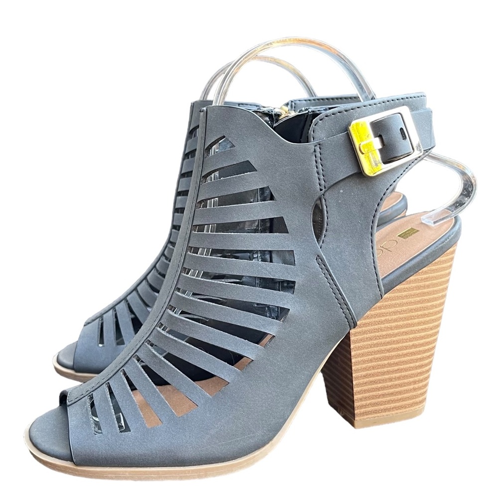 Dolce Vita Dolcetta Gray Ankle Block Heel Sandal Womens Shoes Size 8 - Picture 6 of 11
